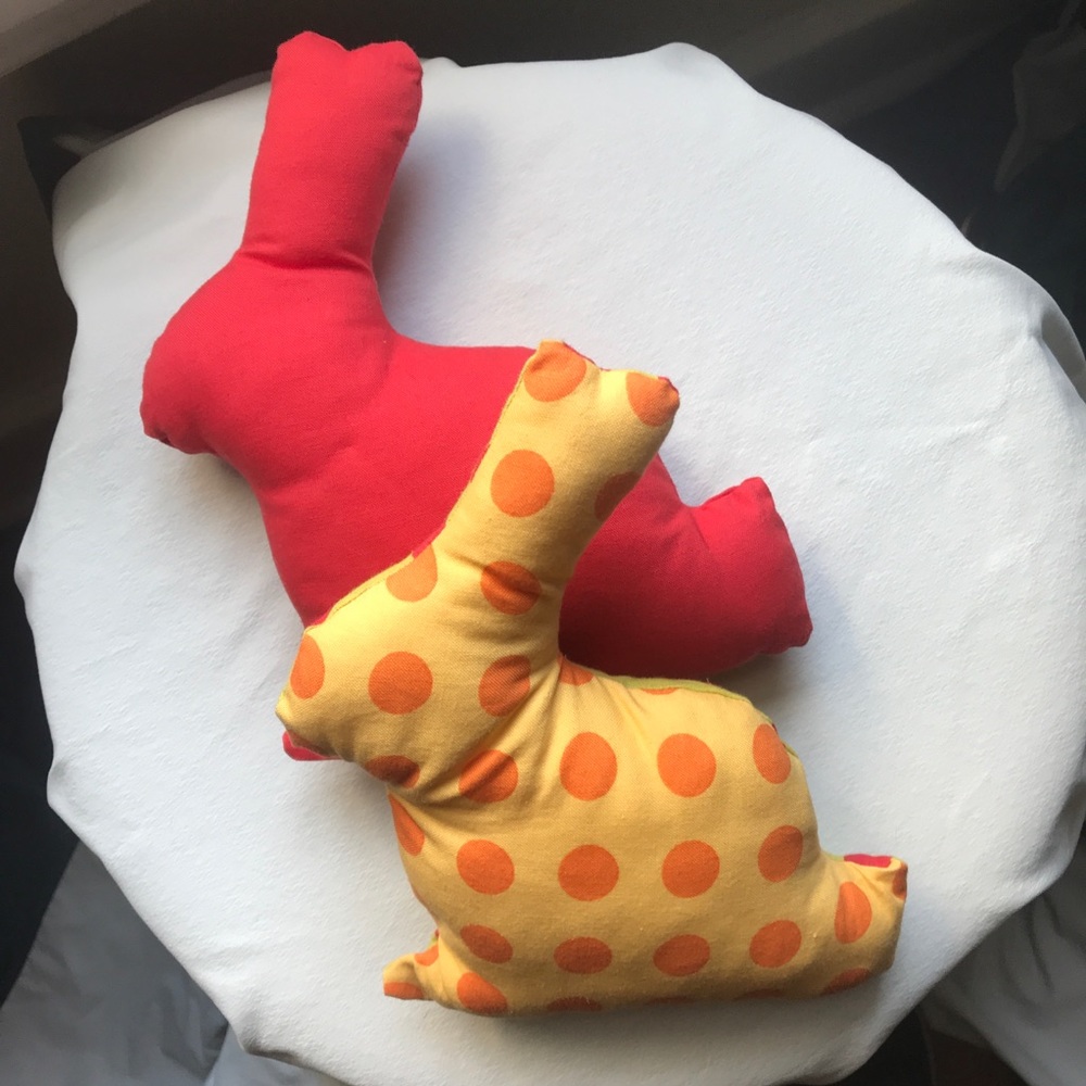 Handmade Waldorf inspired bunnies